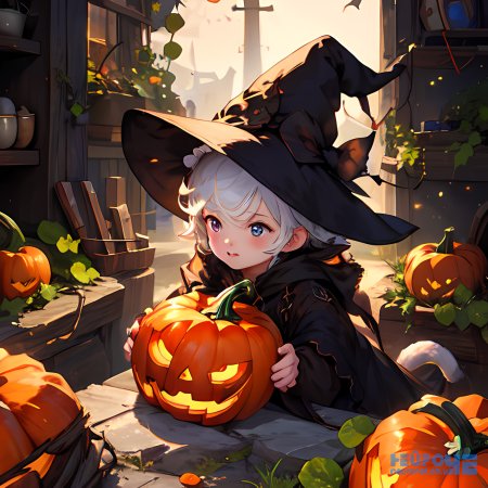 Милые аниме ведьмочки к Хеллоуину