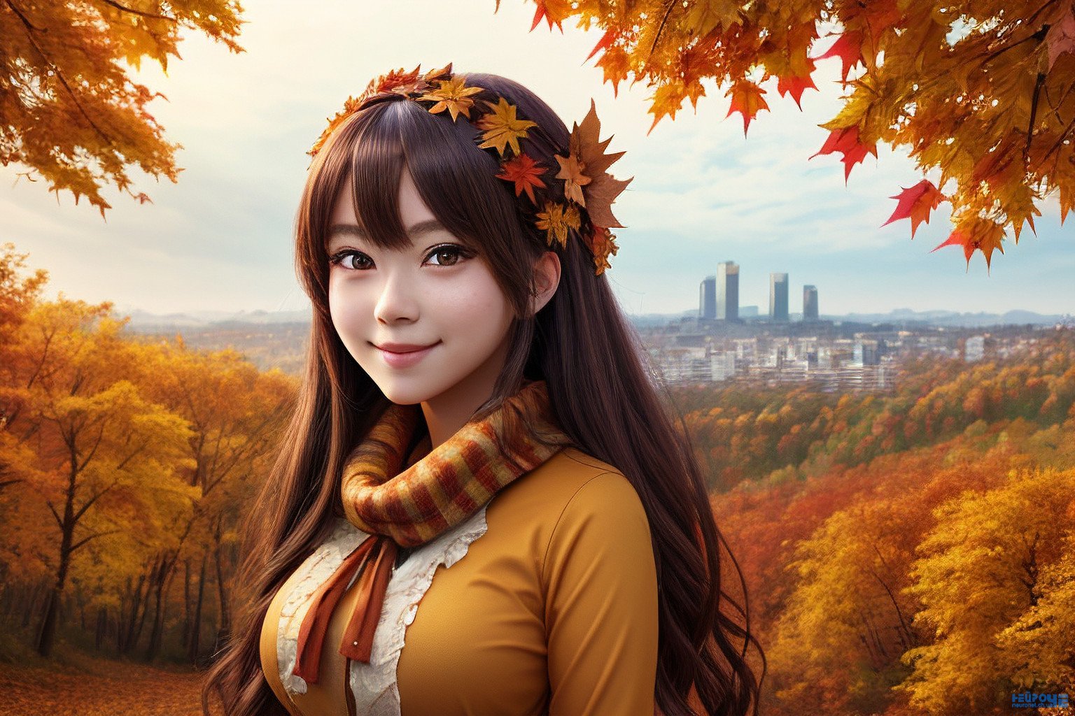 Осень как аниме-девушка